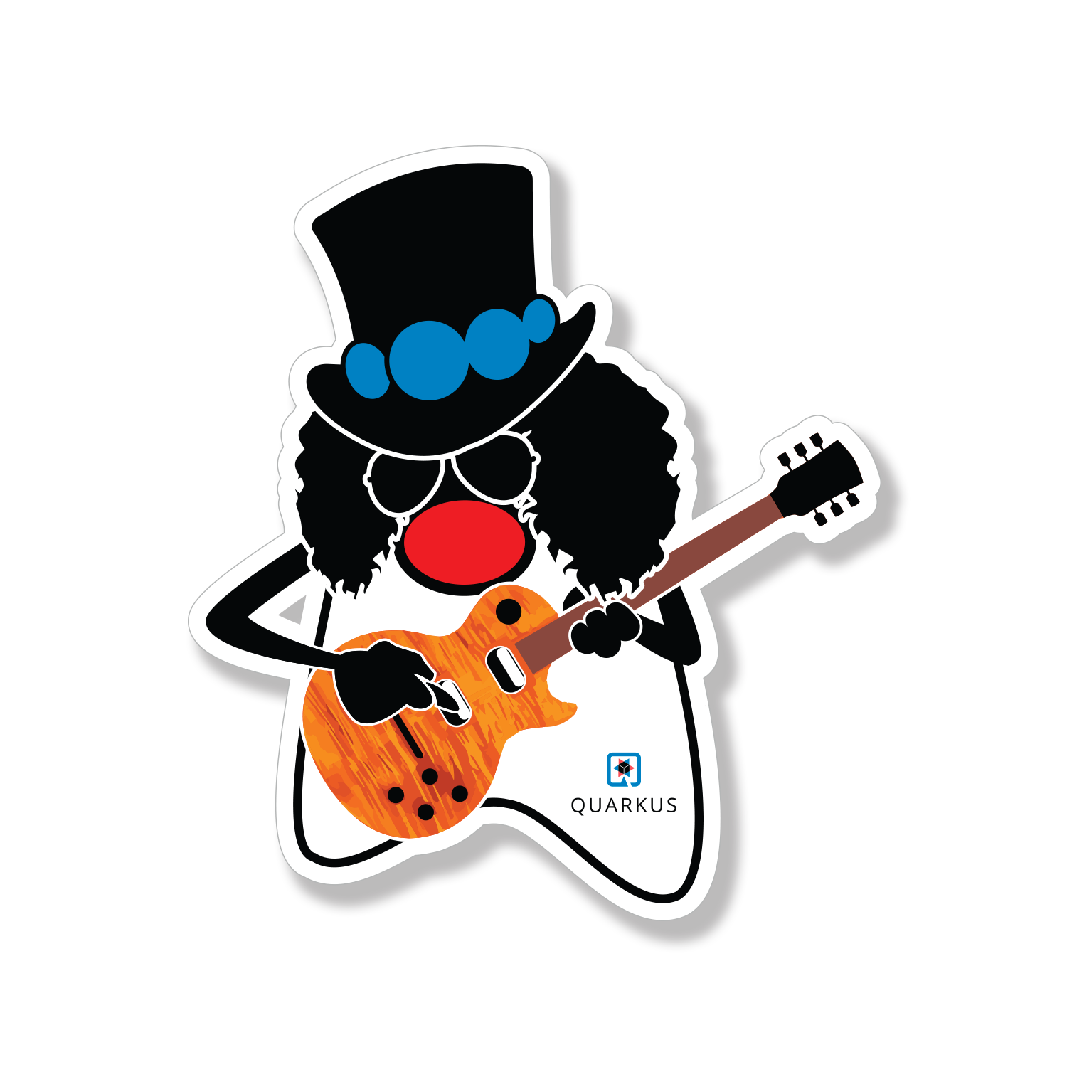 Rocking Duke guitar sticker variant 6 preview