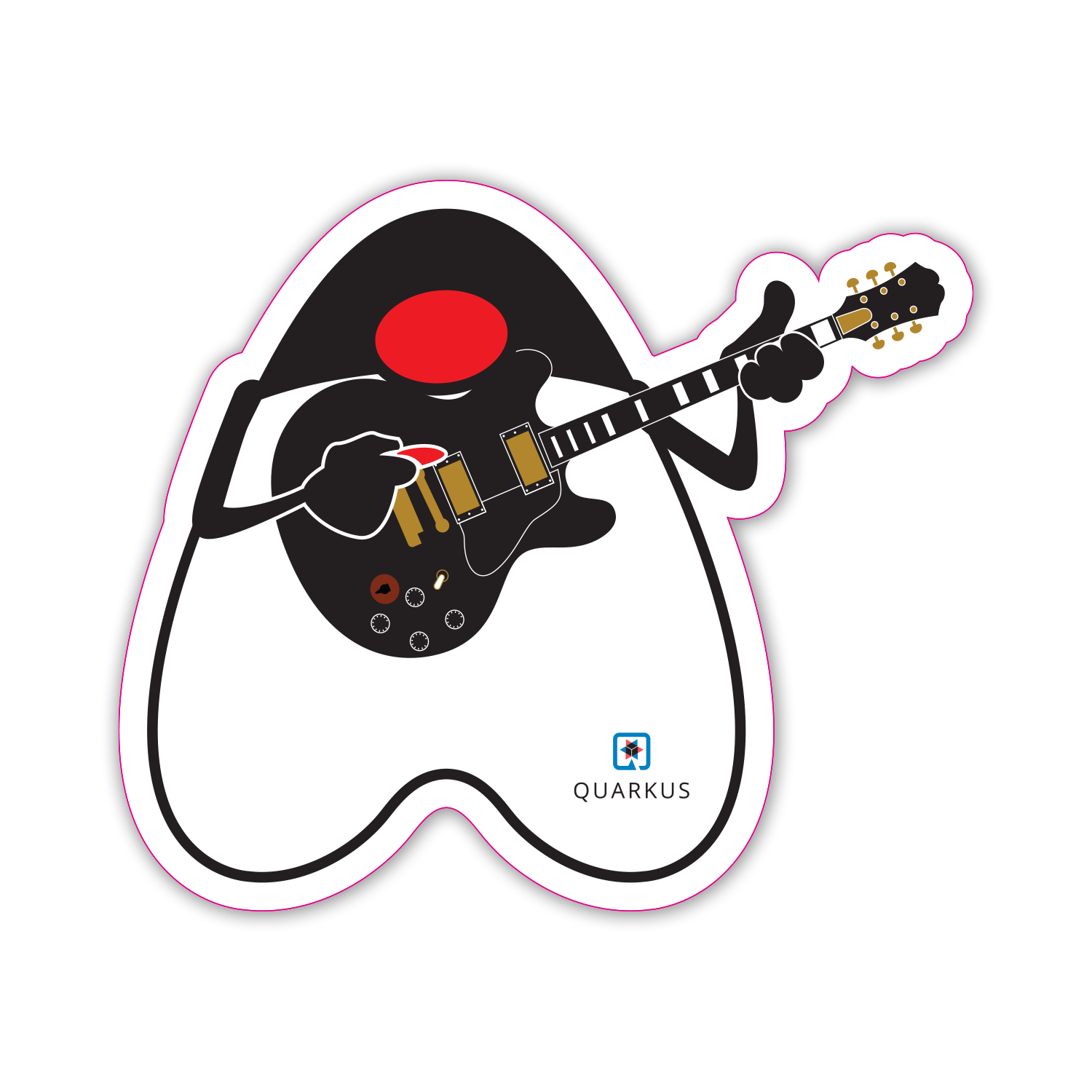 Rocking Duke guitar sticker variant 8 preview